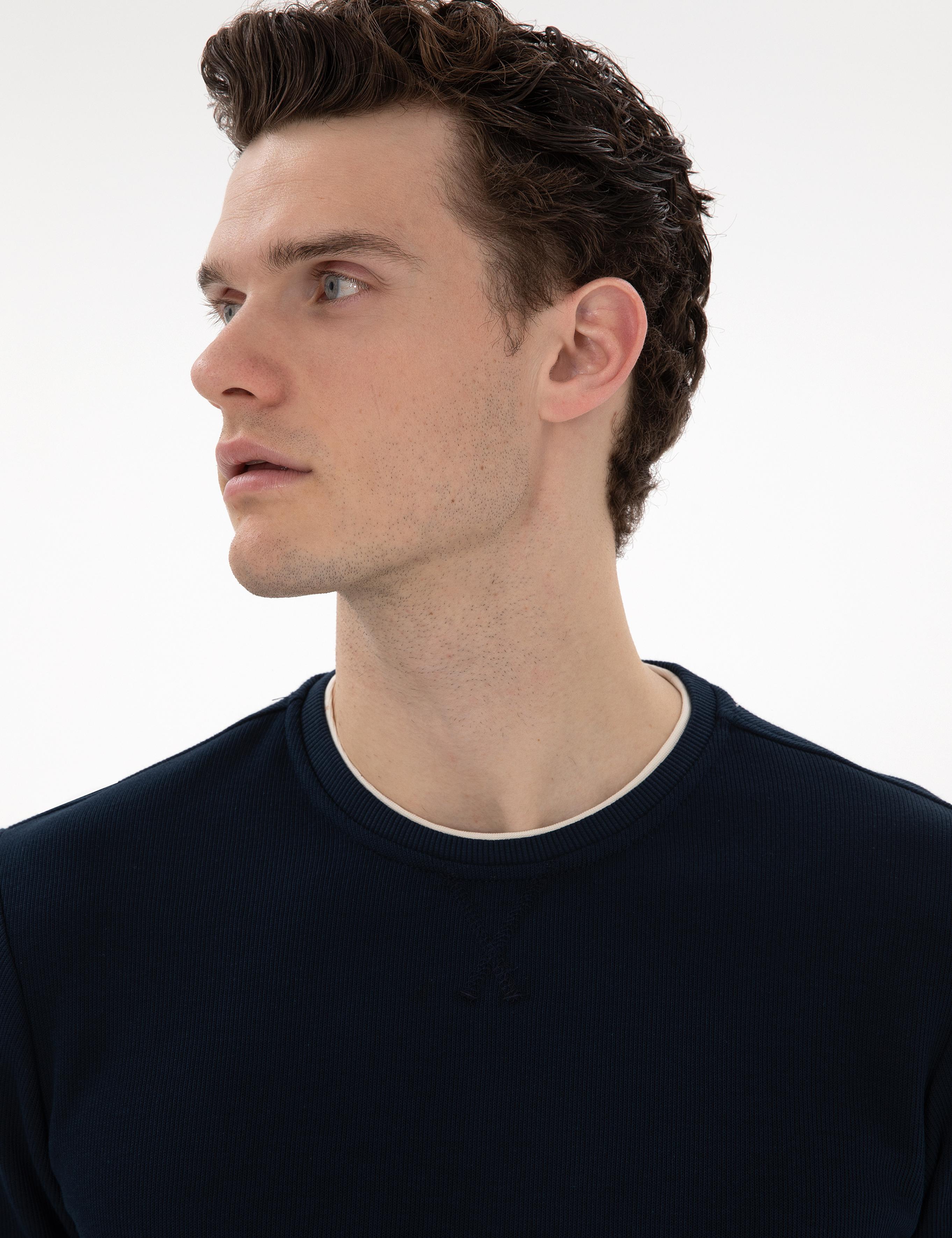 Lacivert Regular Fit Sweatshirt