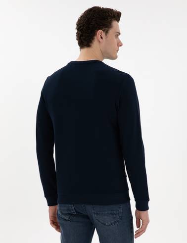 Lacivert Regular Fit Sweatshirt