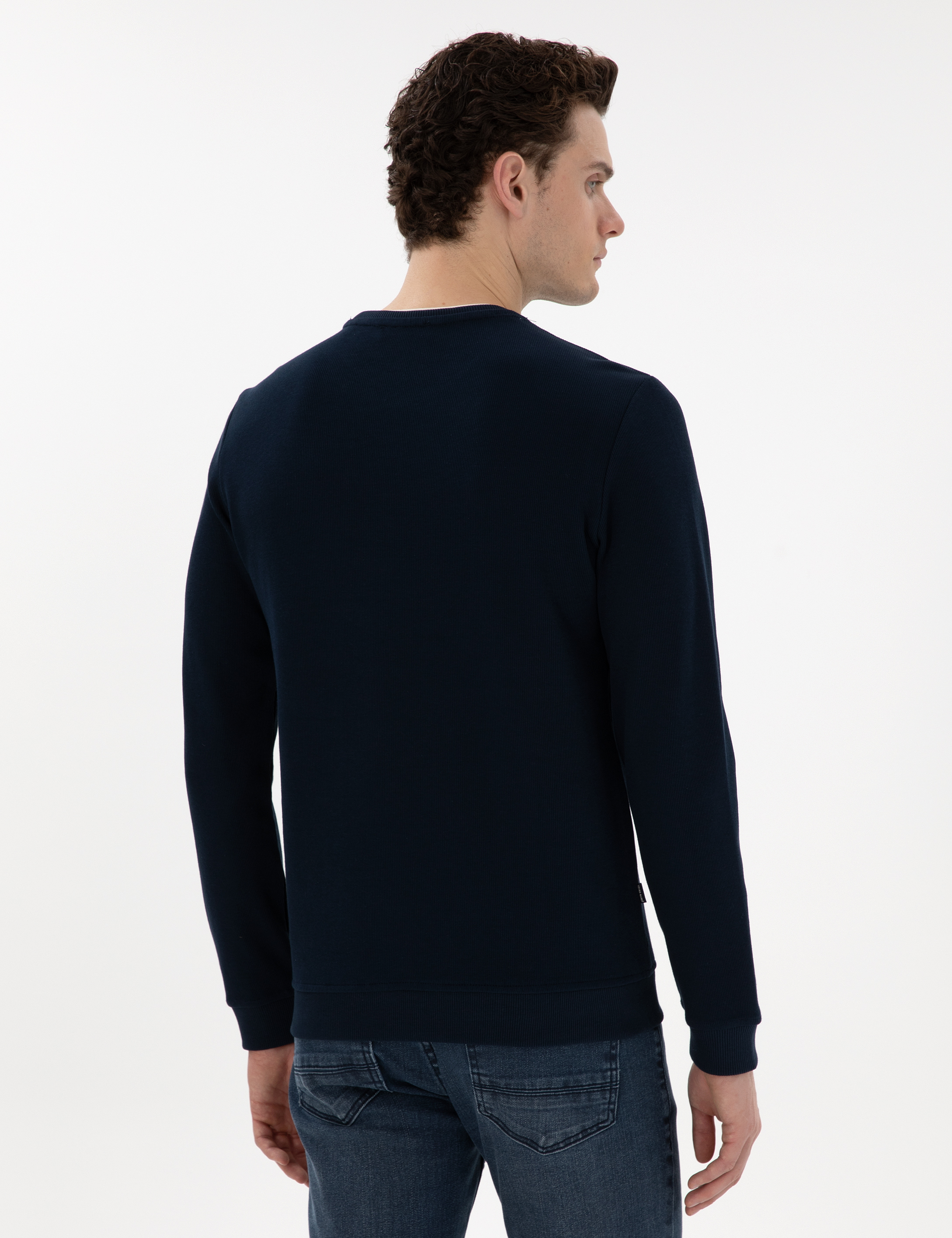 Lacivert Regular Fit Sweatshirt