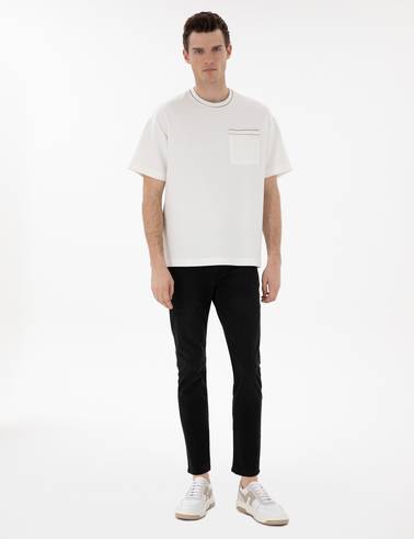 Siyah Slim Fit Jean Pantolon
