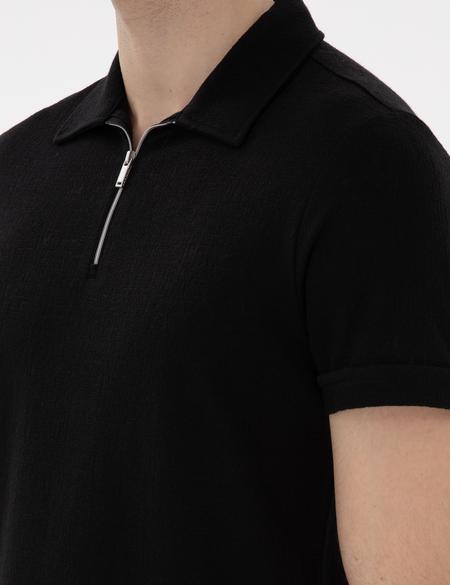 Siyah Slim Fit Tişört - 50302586043