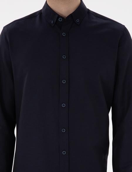 Lacivert Regular Fit Uzun Kollu Gömlek - 50304764075