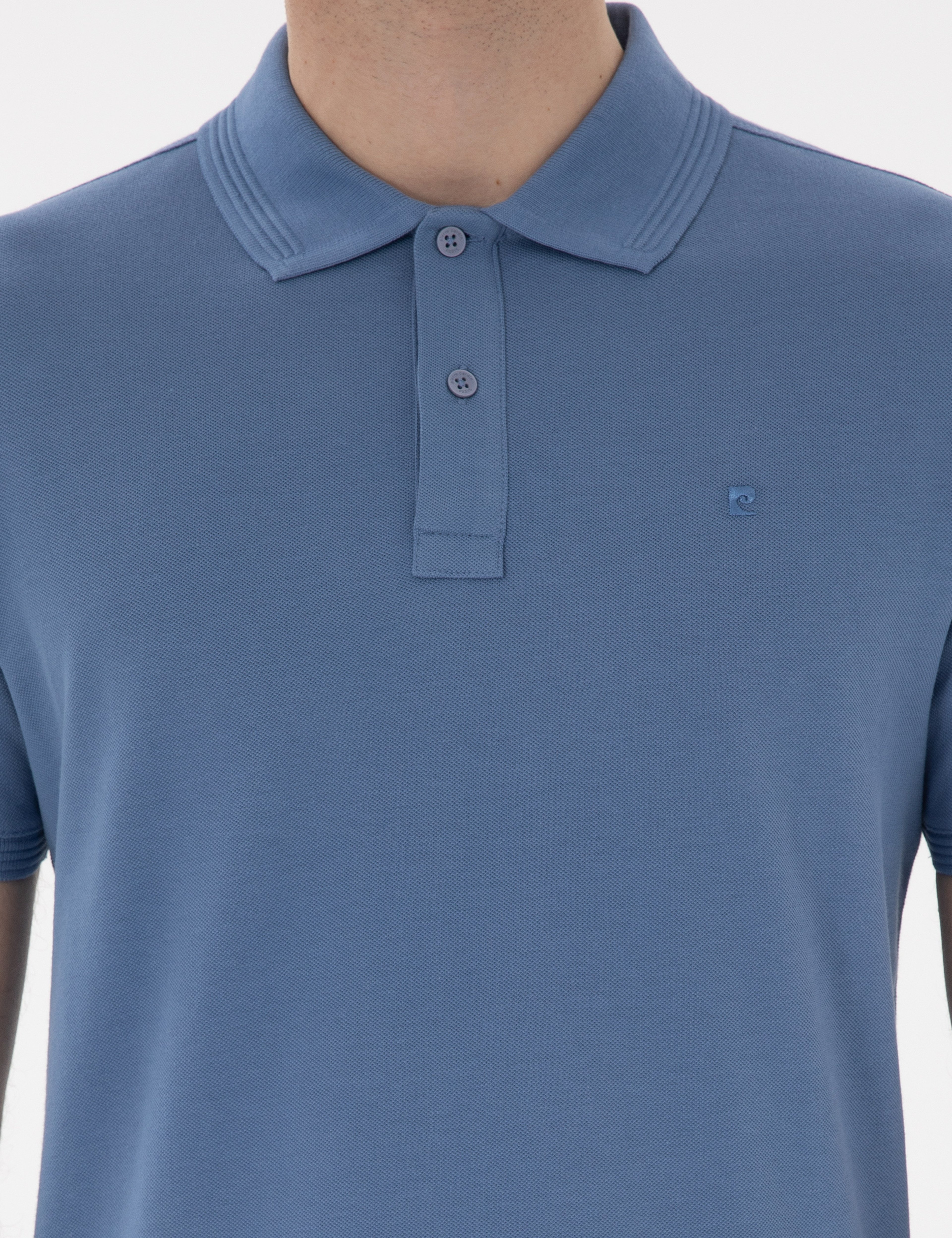 Mavi Slim Fit Kıvrılmaz Polo Yaka Basic Tişört - Image 6