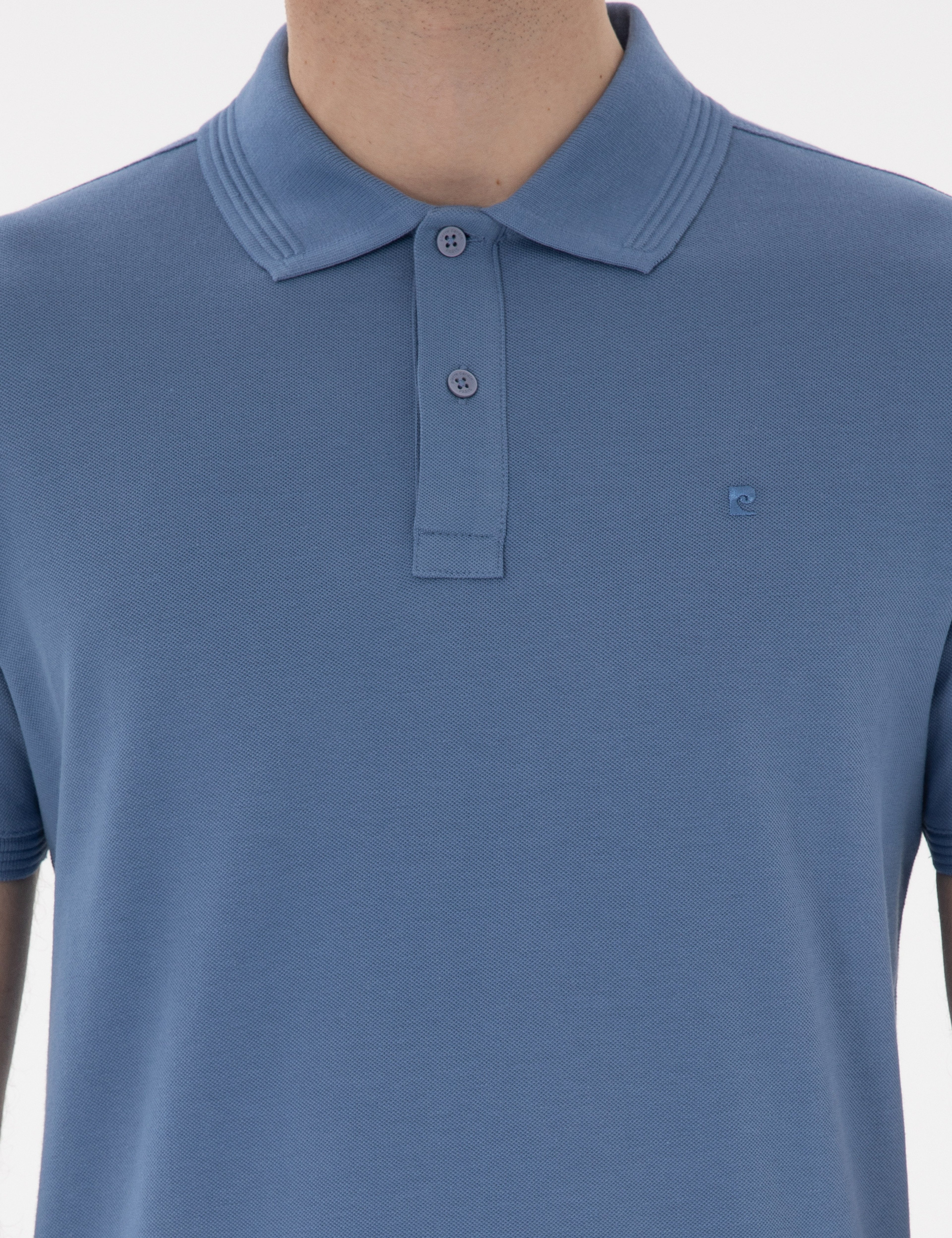 Mavi Slim Fit Kıvrılmaz Polo Yaka Basic Tişört