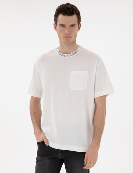 Ekru Comfort Fit Tişört - 50302540193