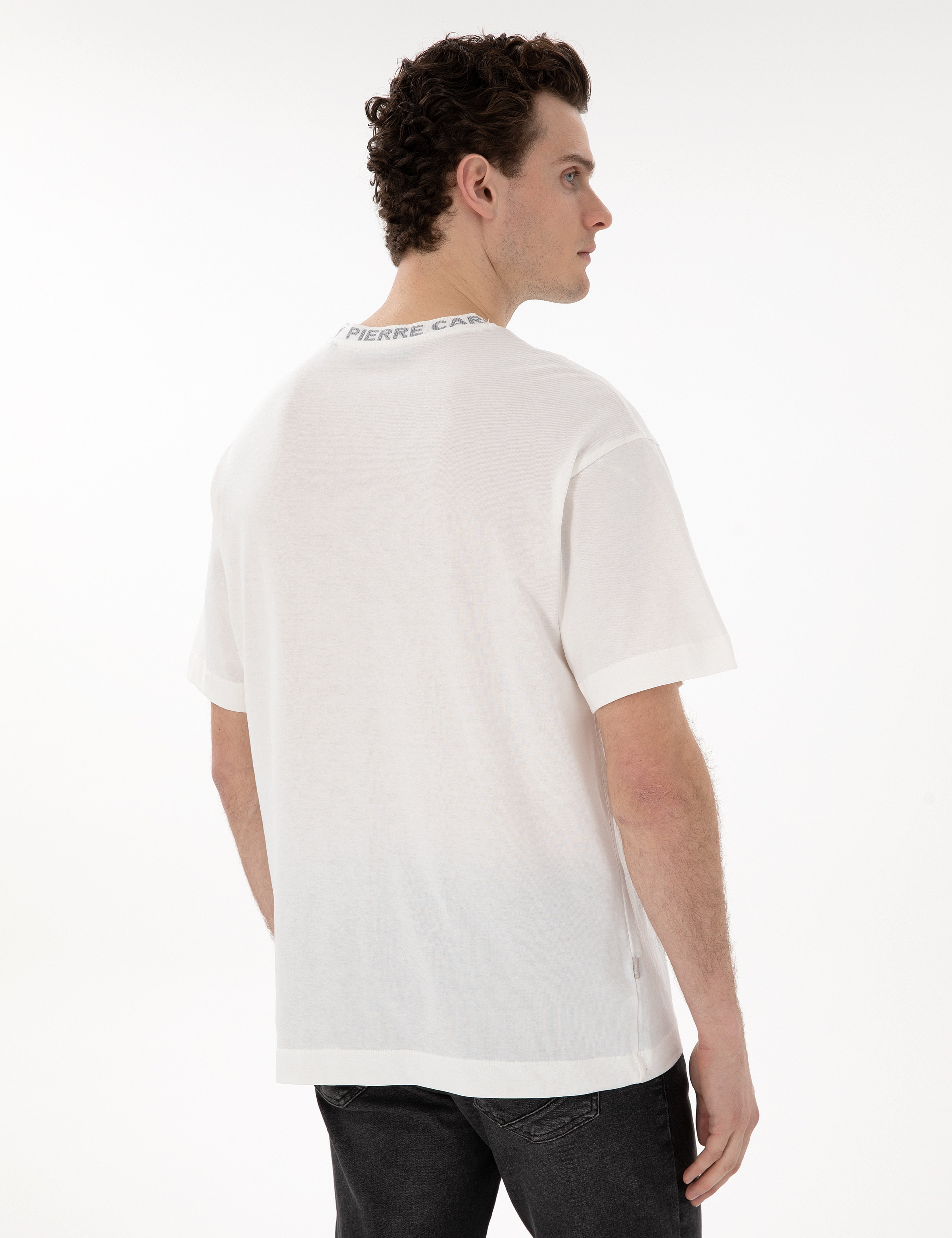 Ekru Comfort Fit Tişört