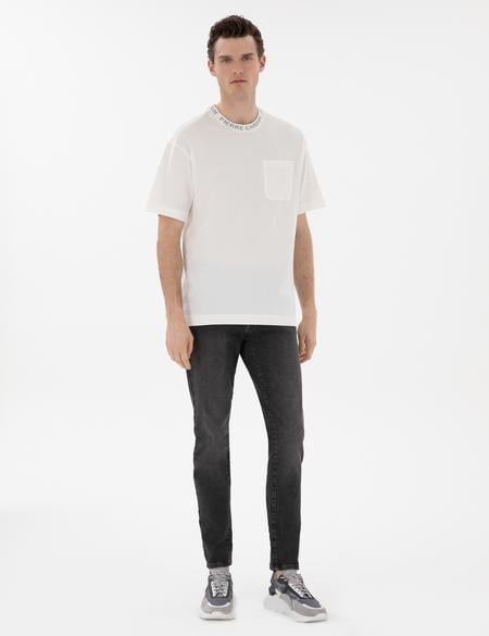 Ekru Comfort Fit Tişört - 50302540193