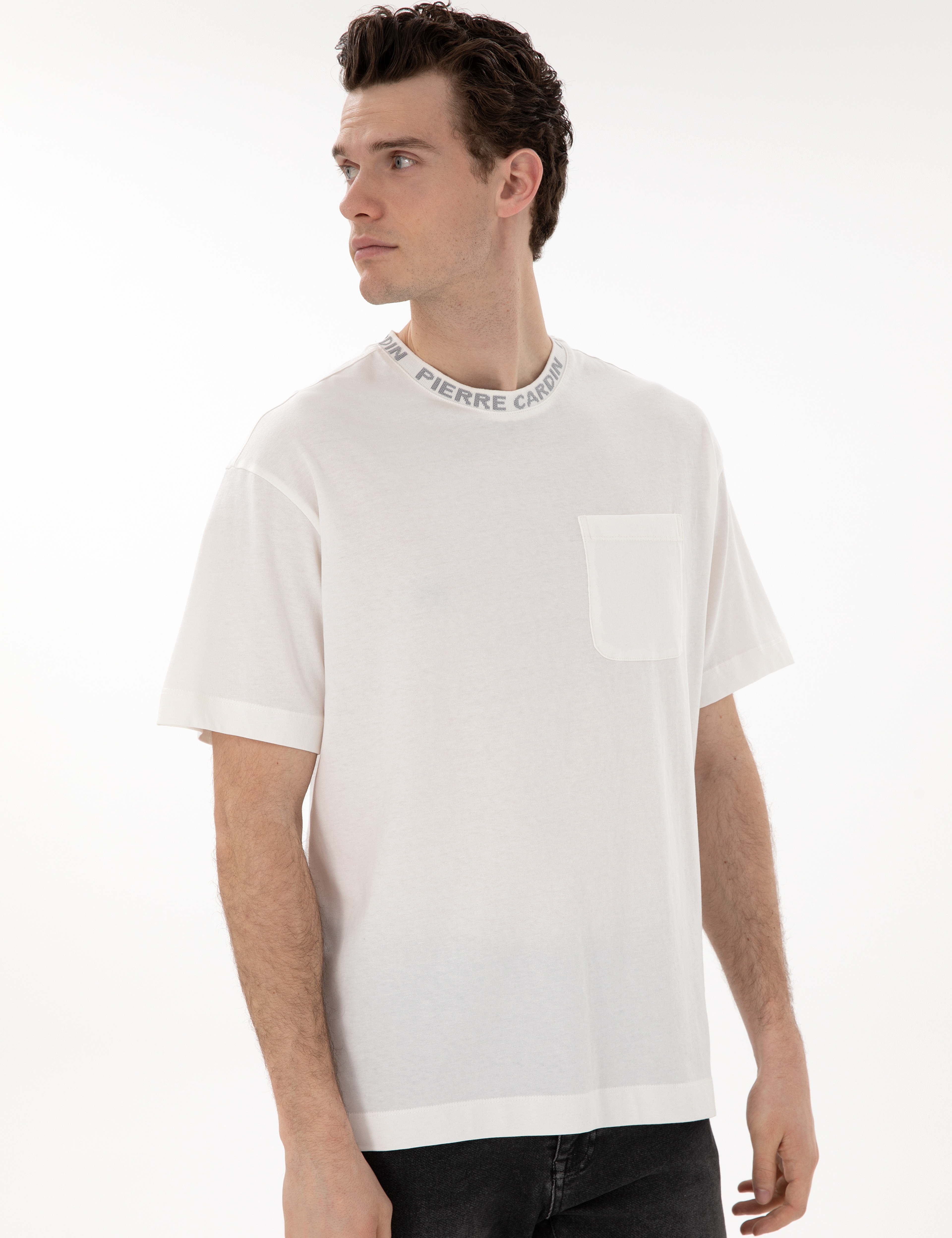 Ekru Comfort Fit Tişört