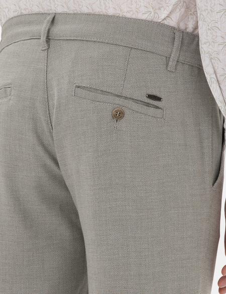 Haki Slim Fit Yazlık Kanvas Pantolon - 50301803126