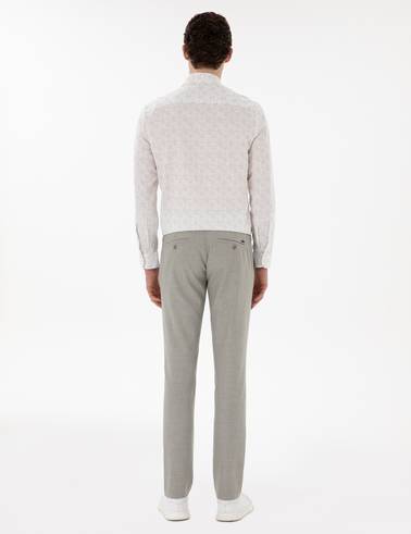 Haki Slim Fit Yazlık Kanvas Pantolon