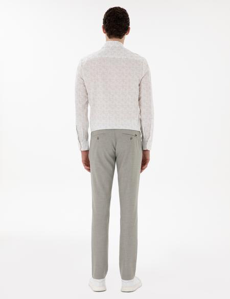 Haki Slim Fit Yazlık Kanvas Pantolon - 50301803126