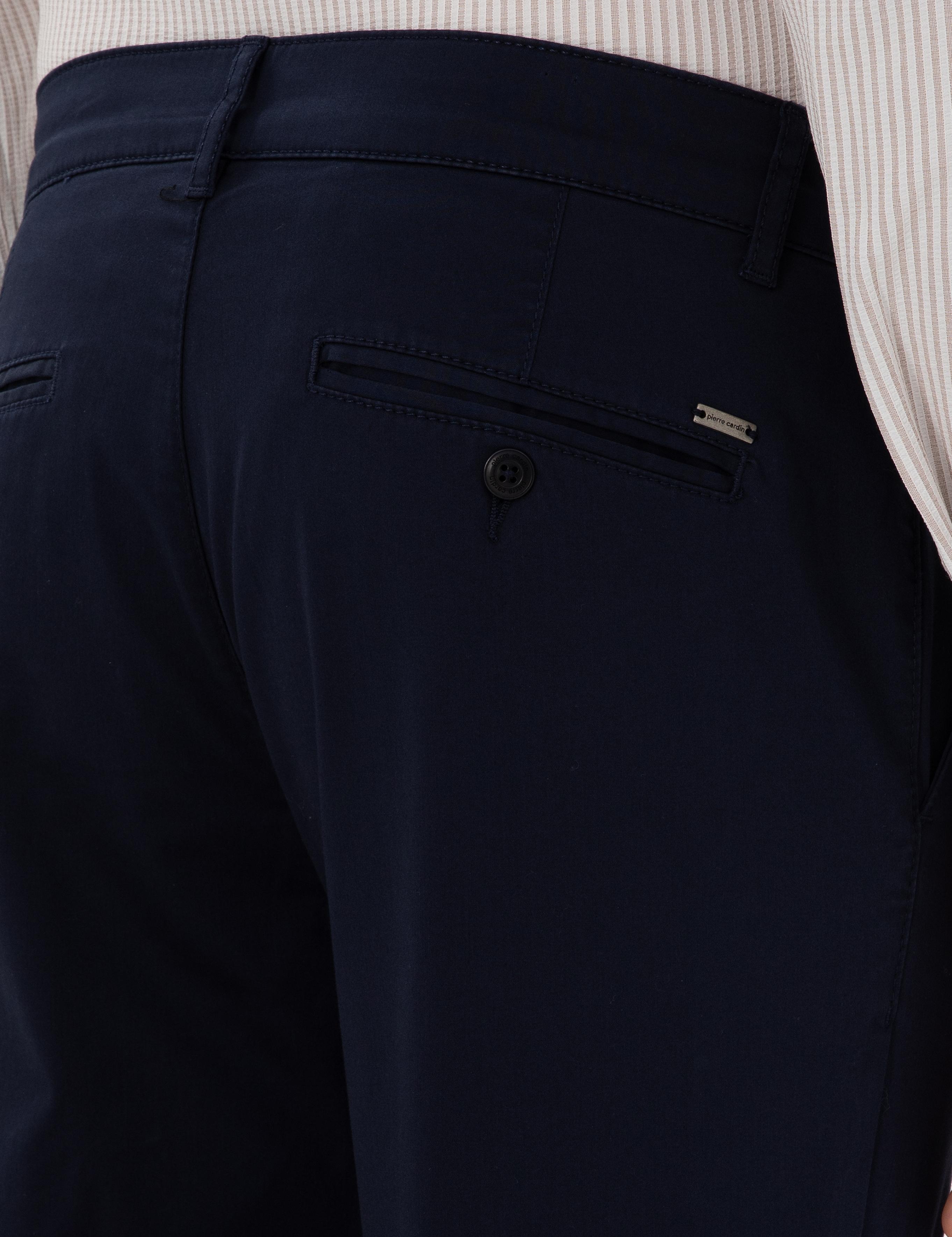 Lacivert Slim Fit Yazlık Kanvas Pantolon