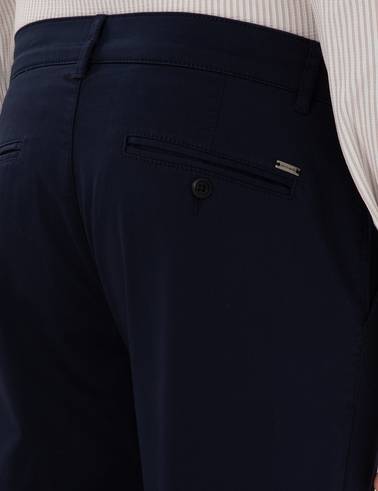 Lacivert Slim Fit Yazlık Kanvas Pantolon