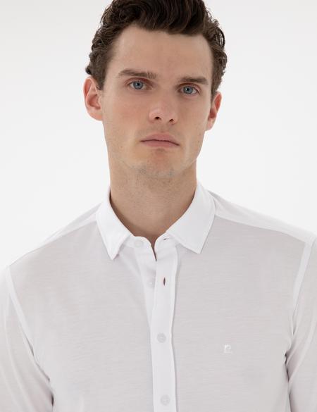 Beyaz Slim Fit Uzun Kollu Gömlek - 50301749043