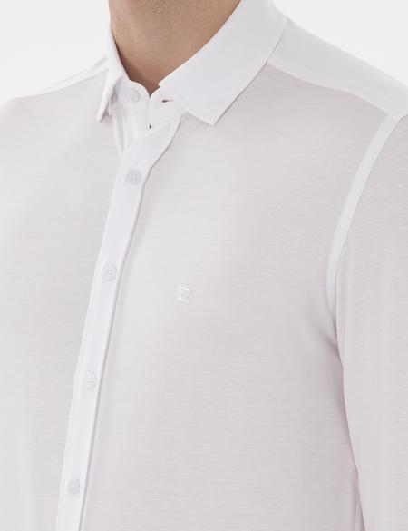 Beyaz Slim Fit Uzun Kollu Gömlek - 50301749043