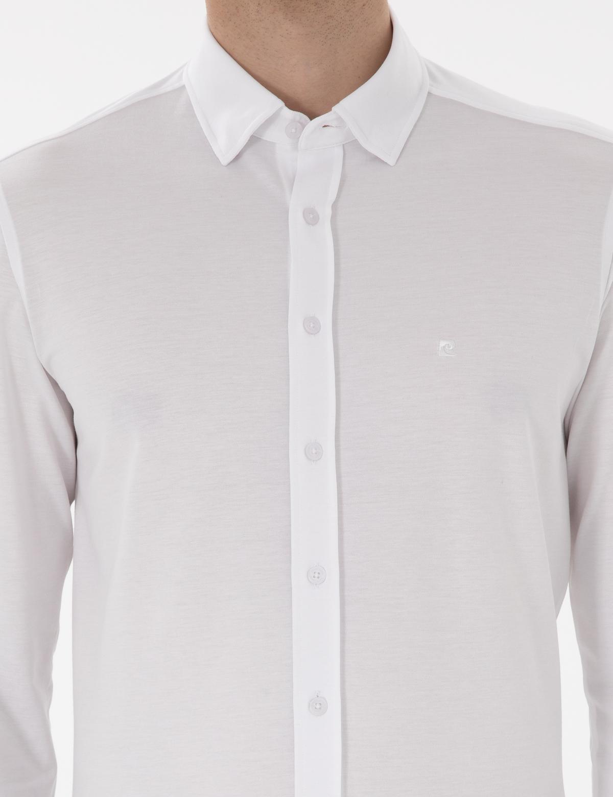 Beyaz Slim Fit Uzun Kollu Gömlek - 50301749043