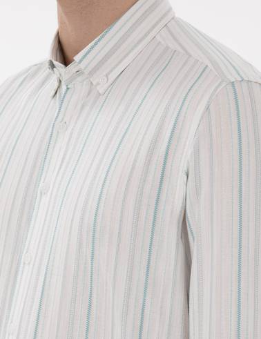 Mint Regular Fit Uzun Kollu Gömlek