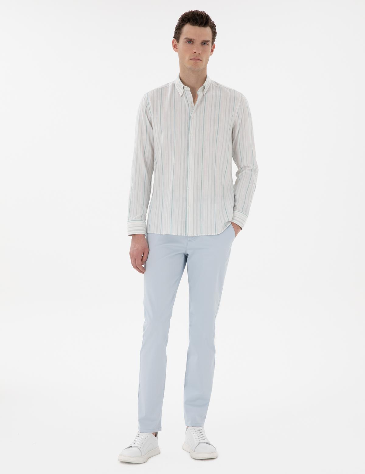 Mint Regular Fit Uzun Kollu Gömlek - 50305058054