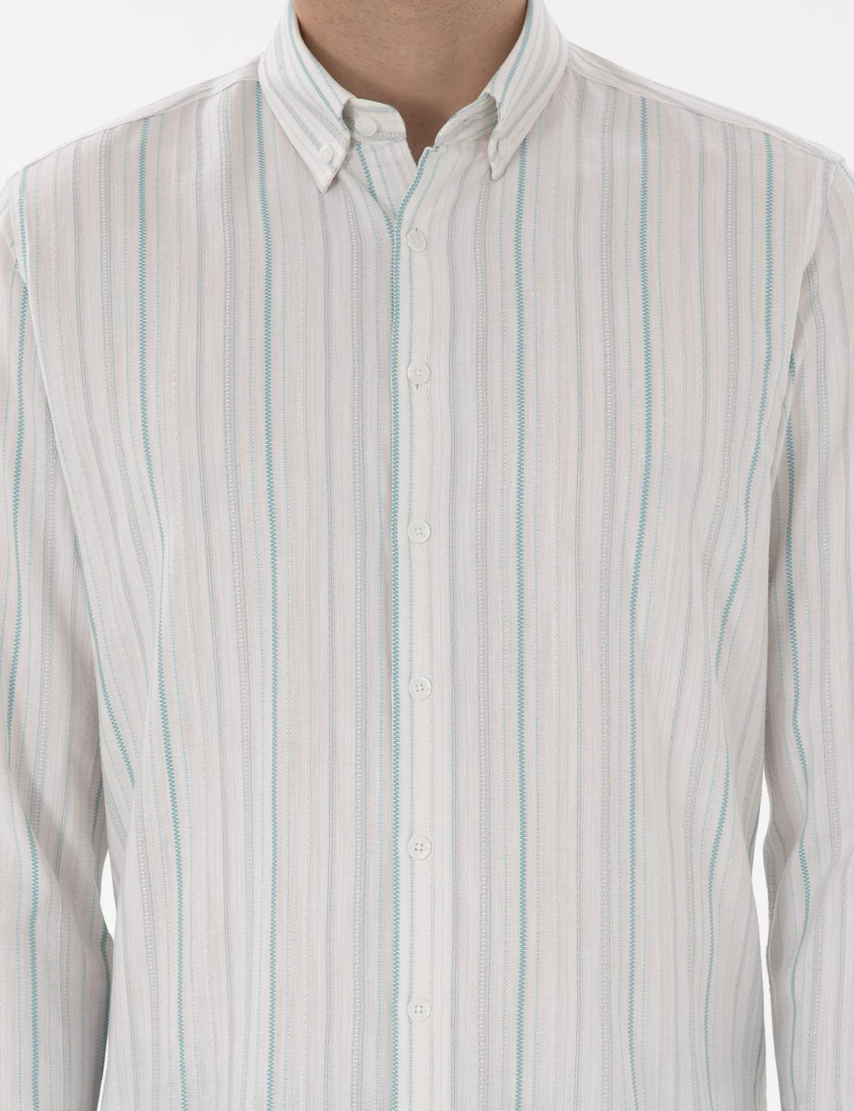 Mint Regular Fit Uzun Kollu Gömlek - 50305058054