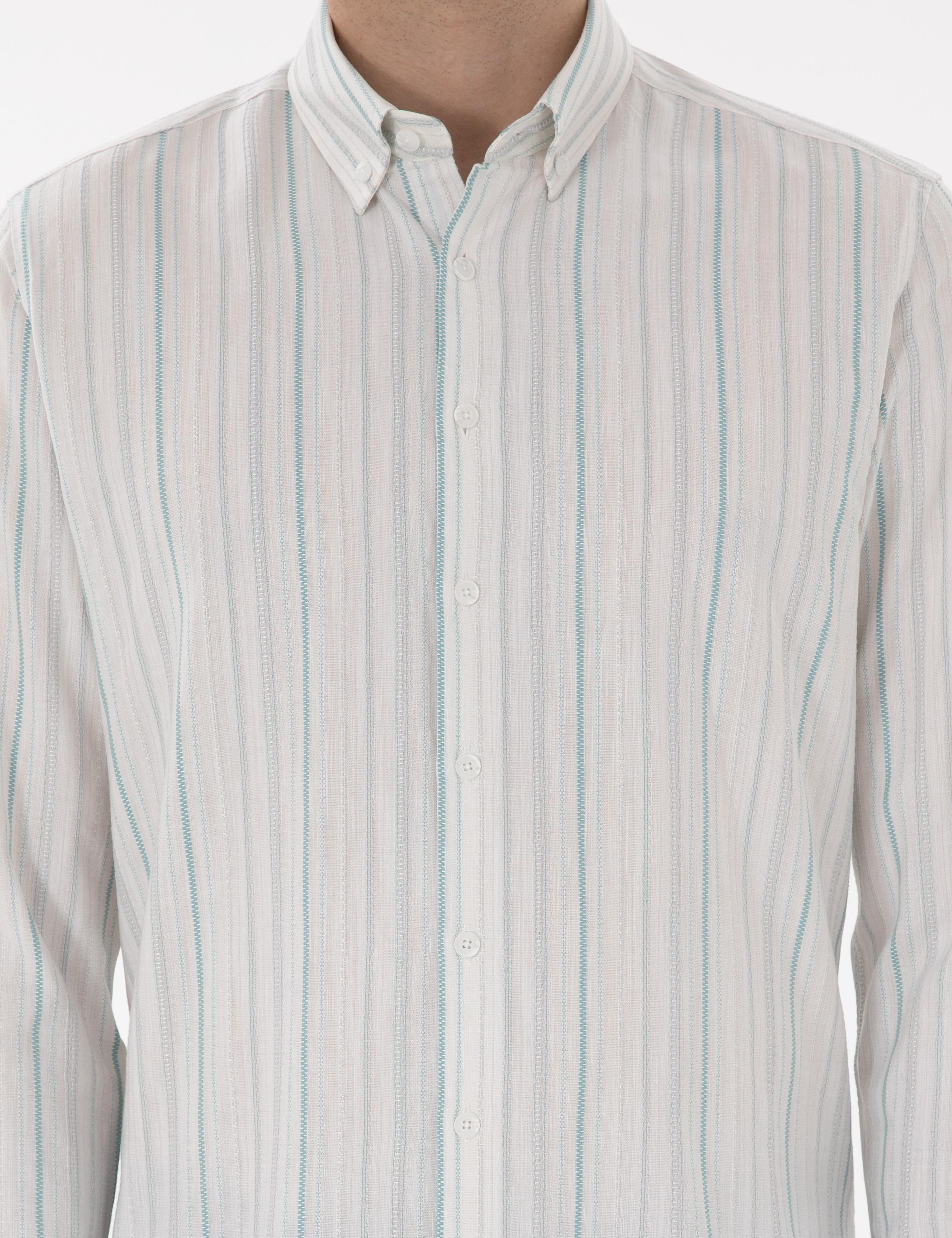 Mint Regular Fit Uzun Kollu Gömlek