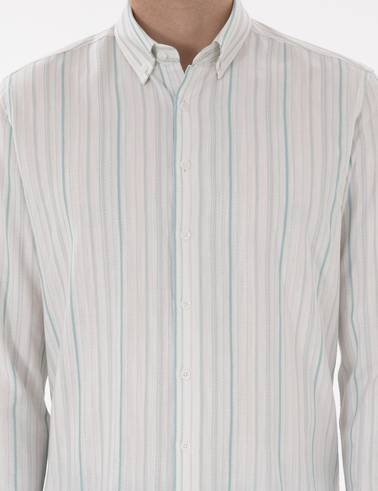 Mint Regular Fit Uzun Kollu Gömlek
