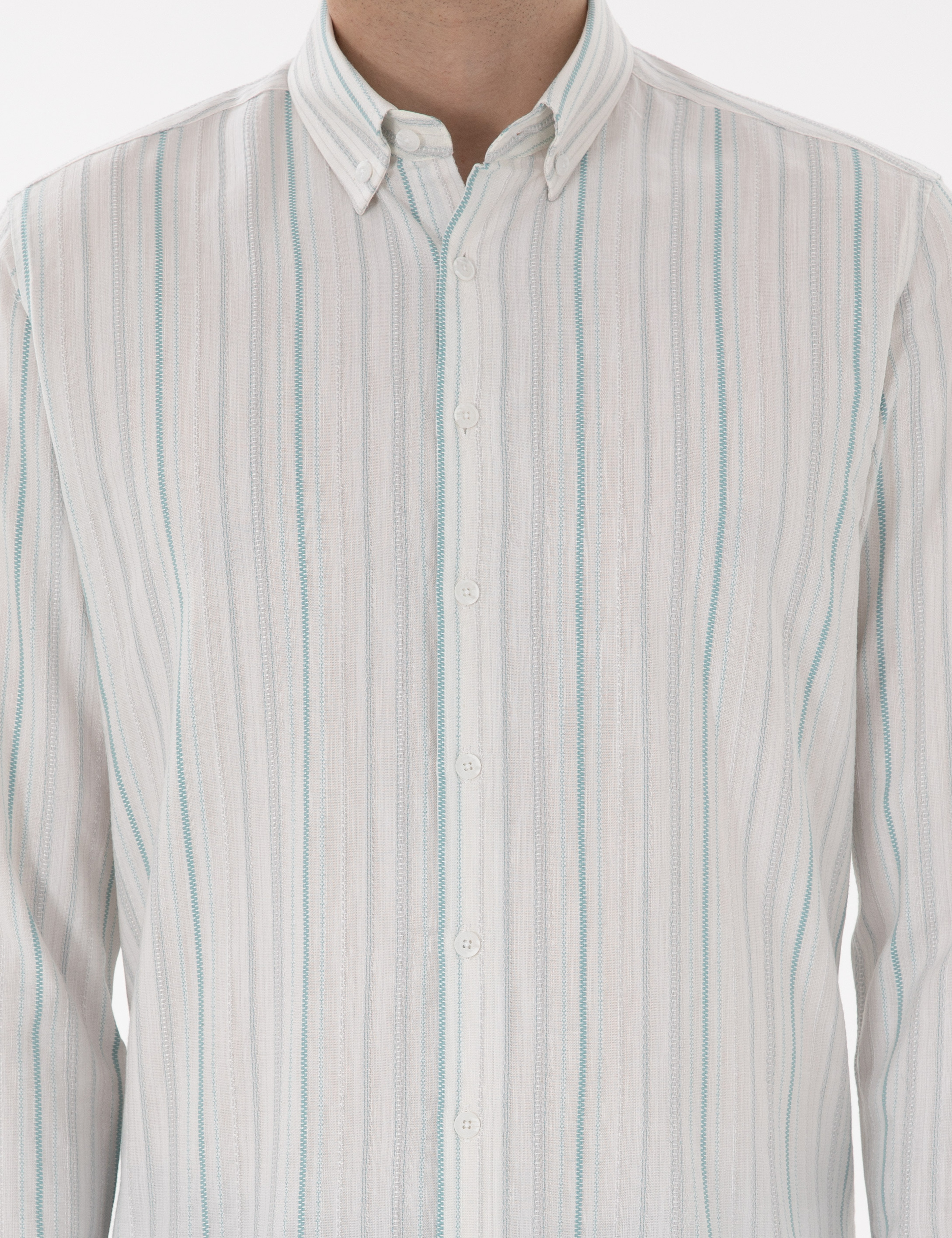 Mint Regular Fit Uzun Kollu Gömlek