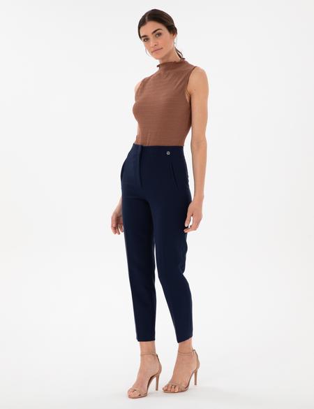 Lacivert Carrot Fit Kumaş Pantolon - 50299833013