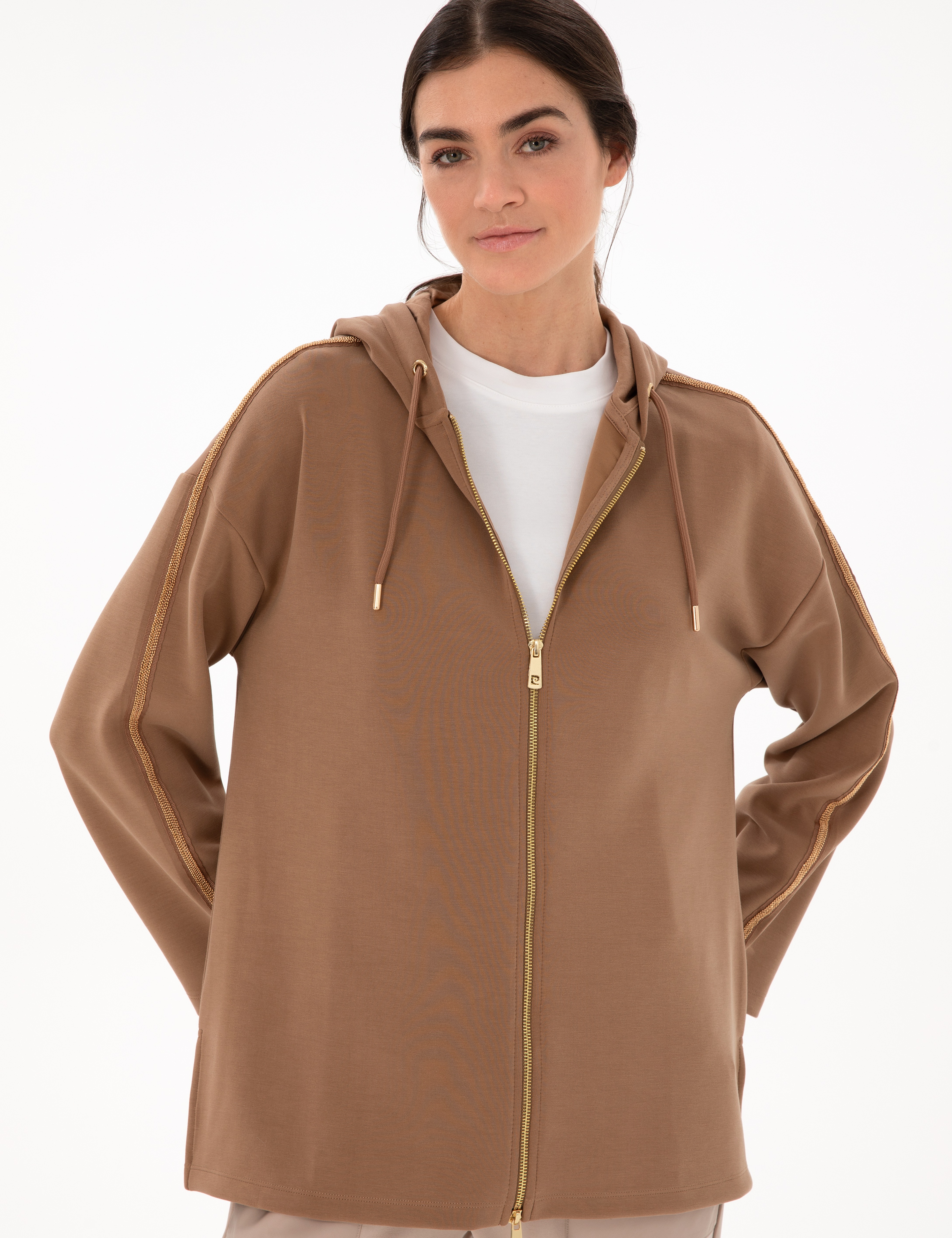 Kahverengi Comfort Fit Örme Hırka - Image 3