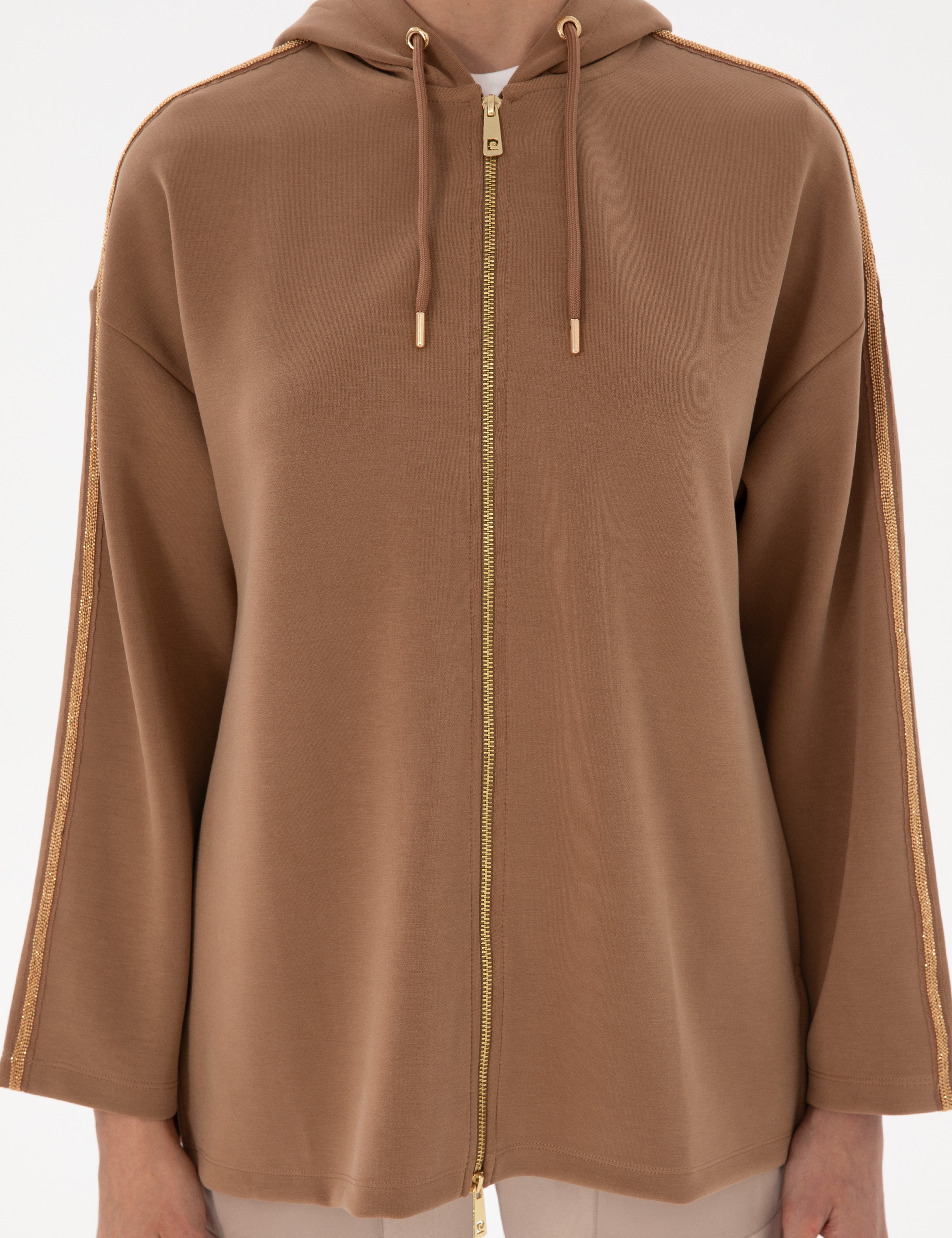 Kahverengi Comfort Fit Örme Hırka - Image 6