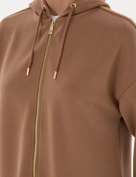 Kahverengi Comfort Fit Örme Hırka - 50301362024