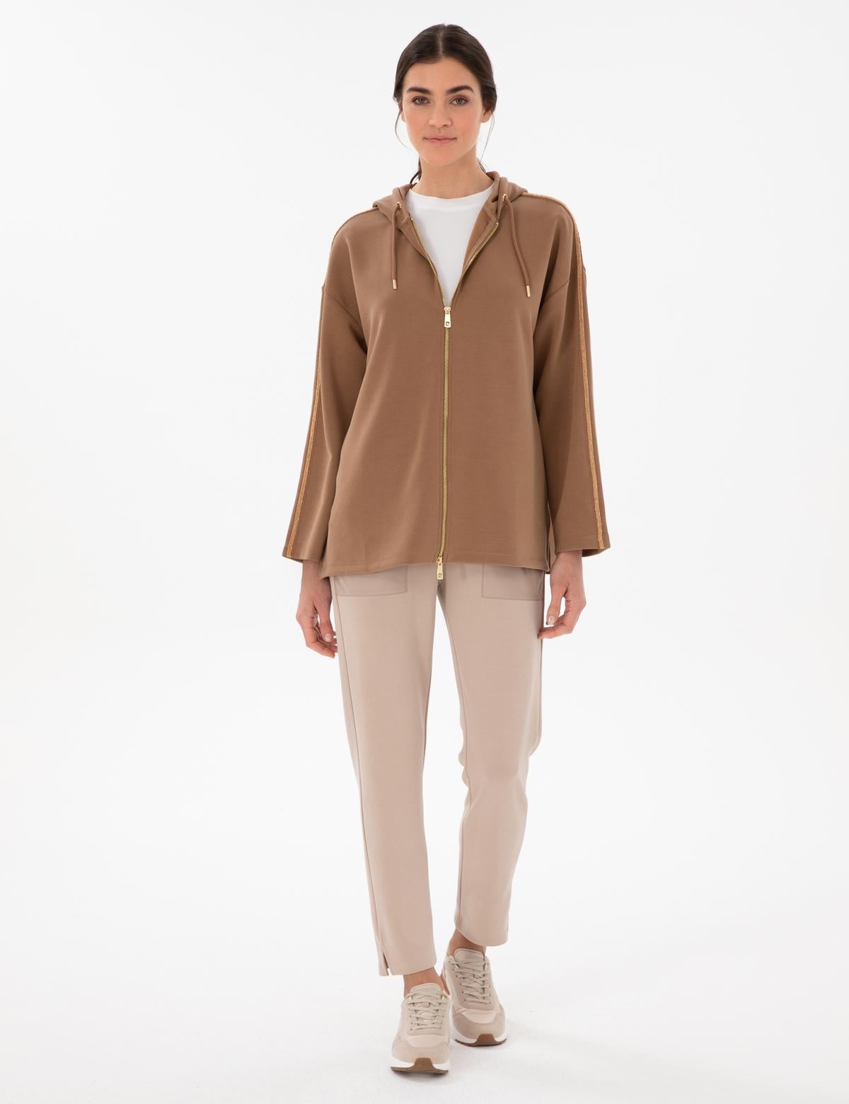 Kahverengi Comfort Fit Örme Hırka - 50301362024