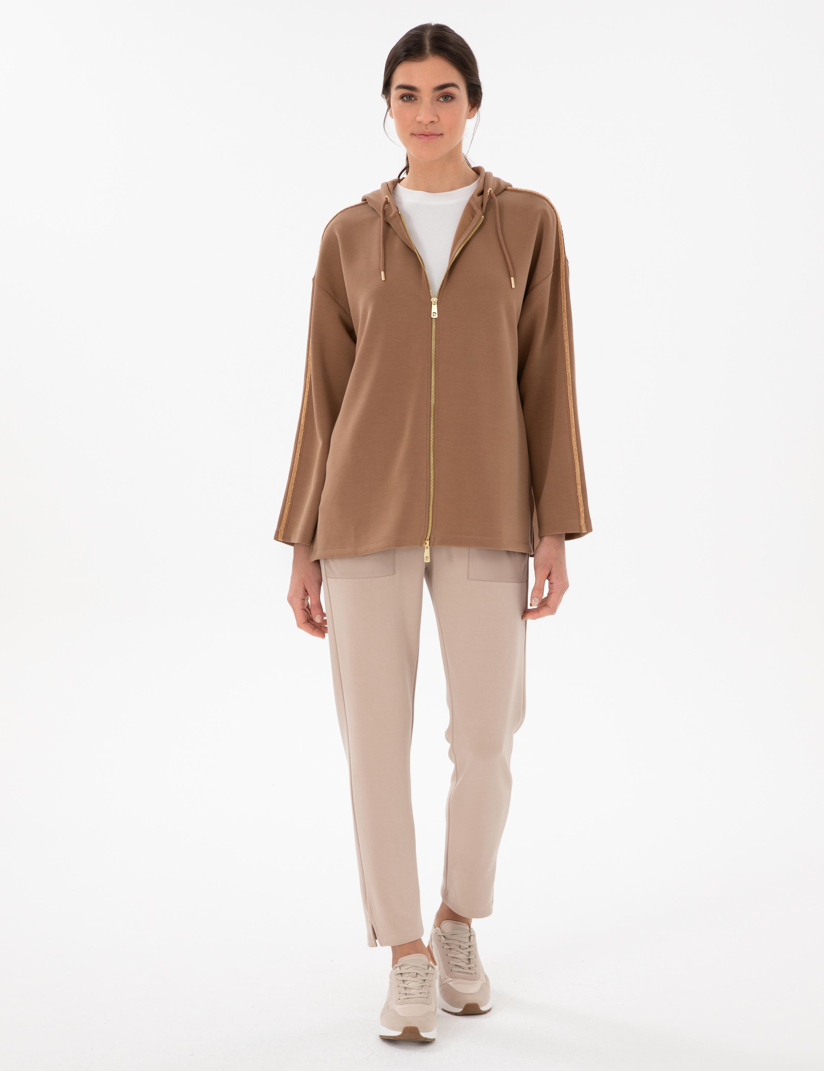 Kahverengi Comfort Fit Örme Hırka