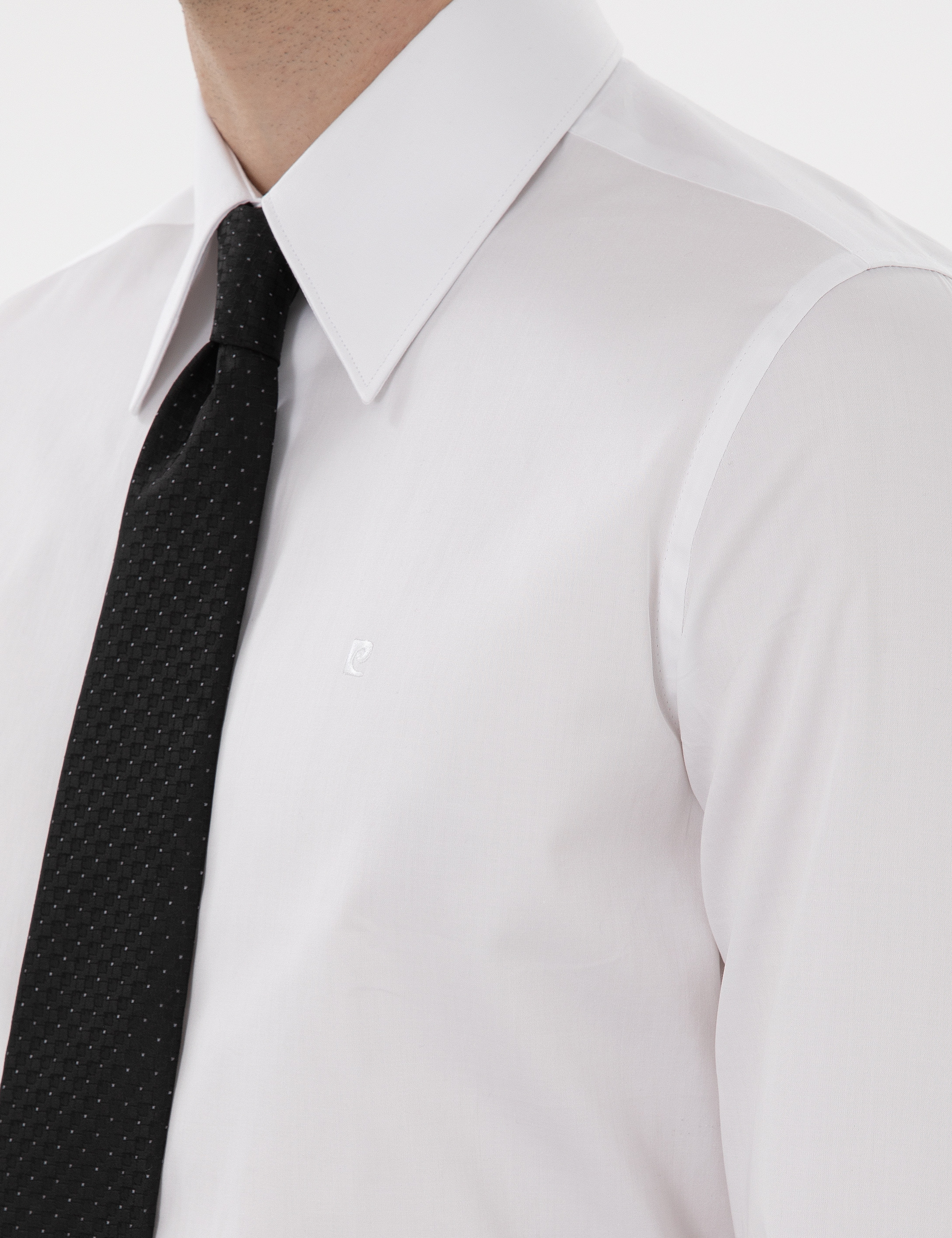 Beyaz Slim Fit Uzun Kollu Gömlek - Image 7