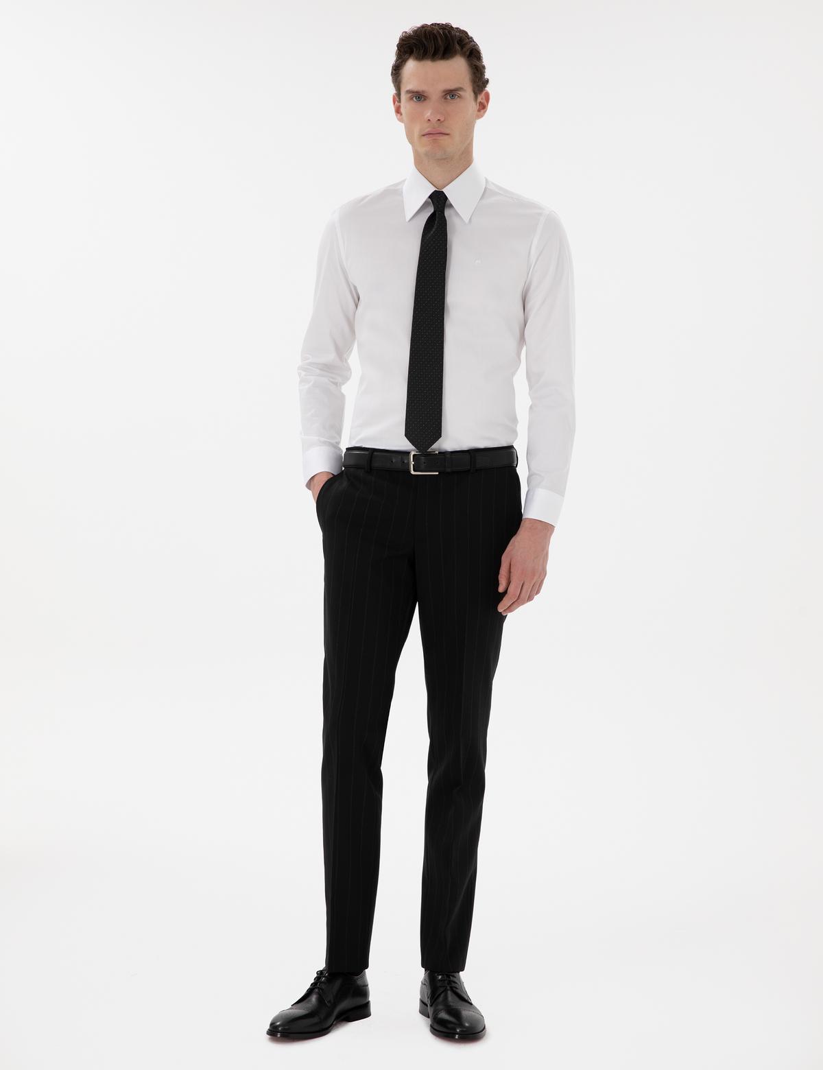 Beyaz Slim Fit Uzun Kollu Gömlek - 50307951009