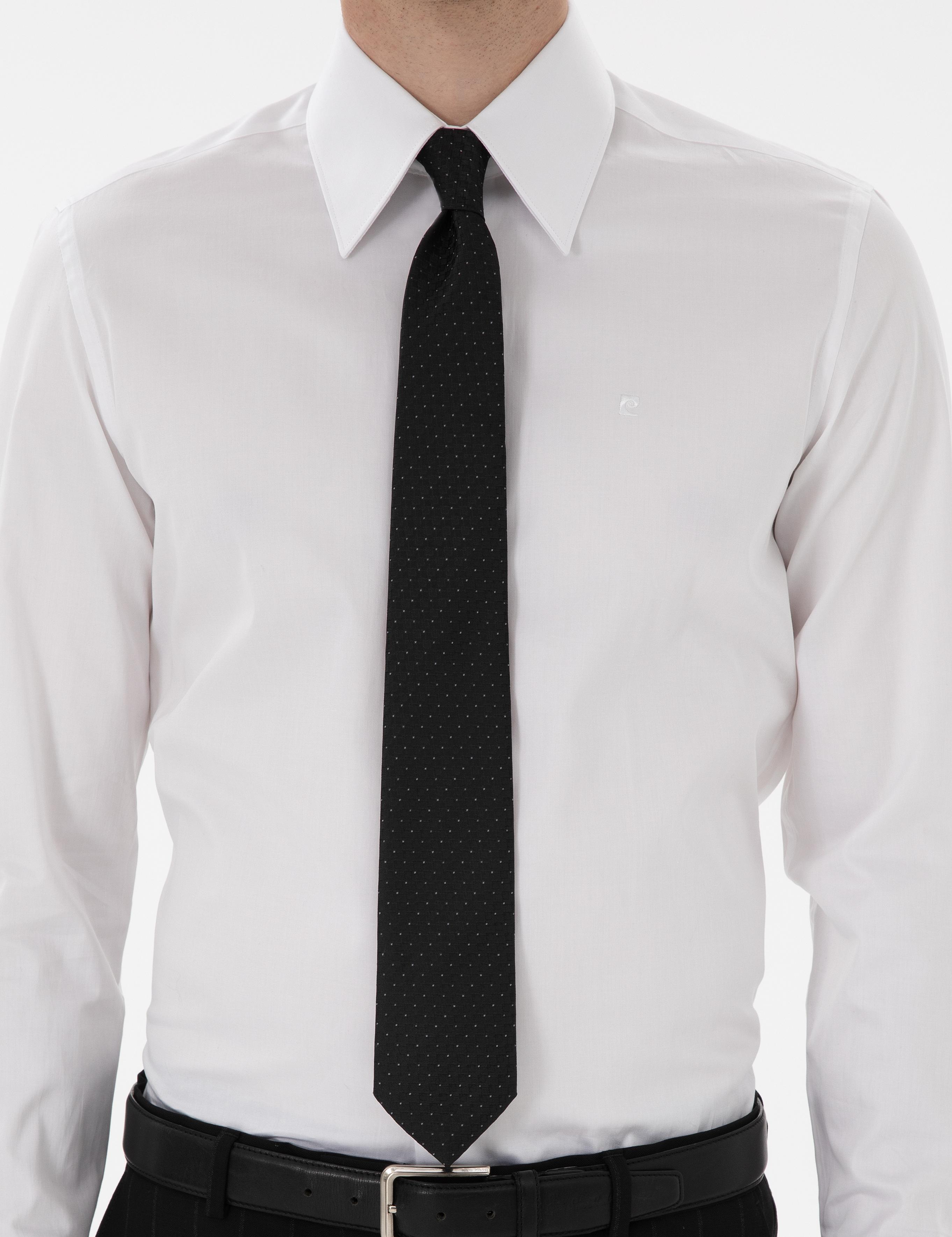 Beyaz Slim Fit Uzun Kollu Gömlek