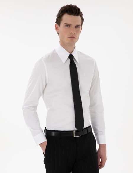Beyaz Slim Fit Uzun Kollu Gömlek - 50307951009