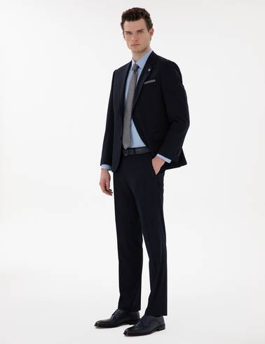 Lacivert Slim Fit Takım Elbise