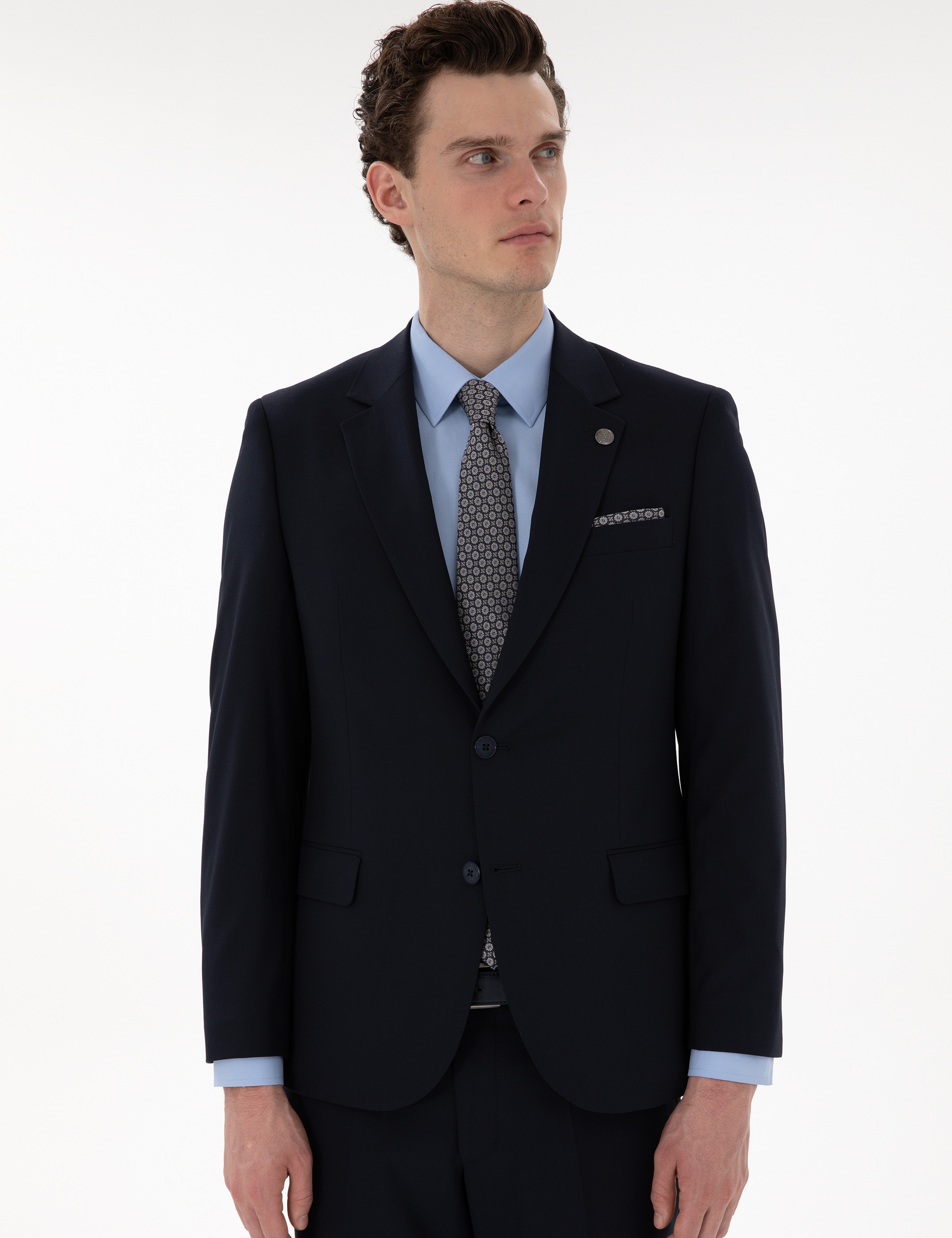 Lacivert Slim Fit Takım Elbise