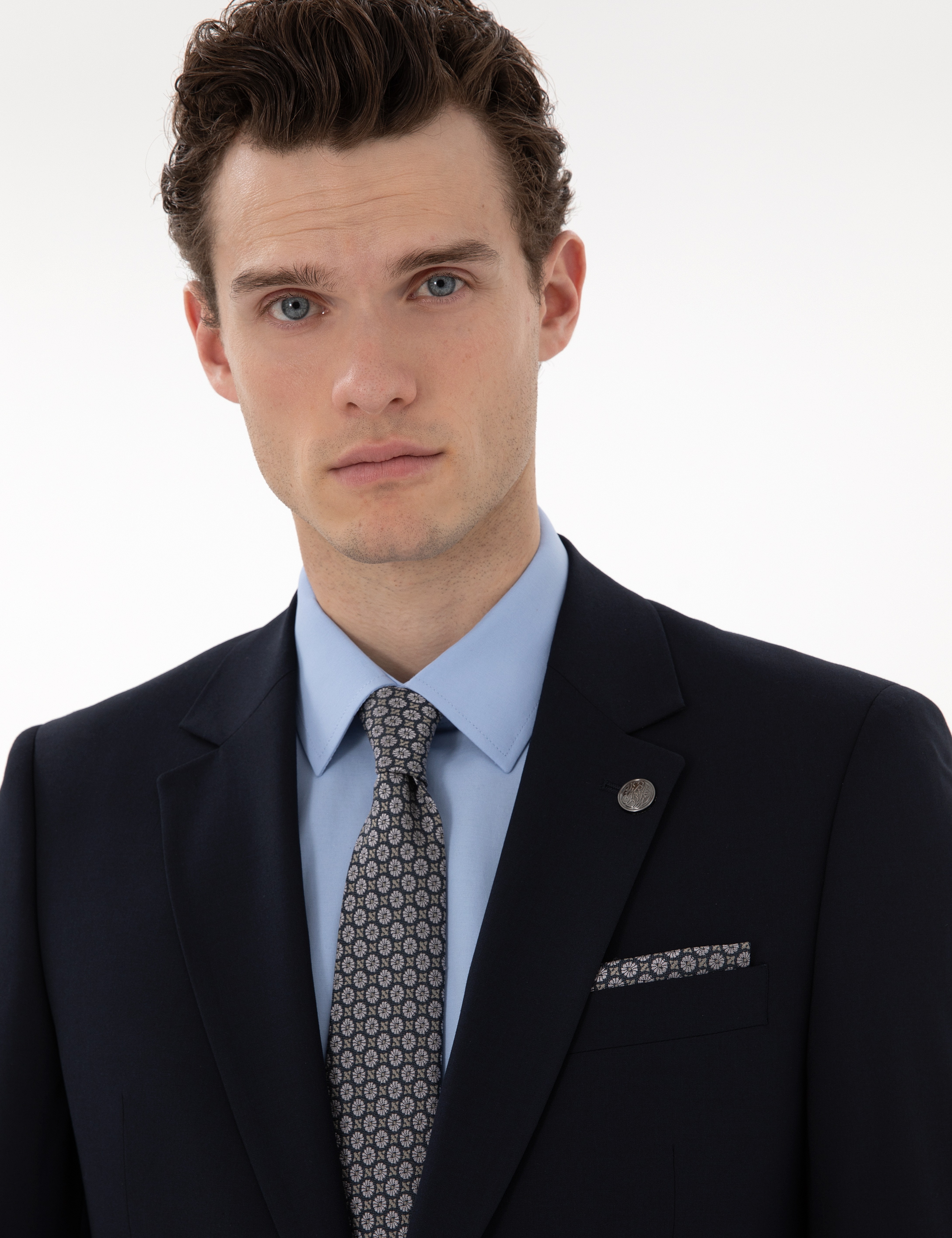 Lacivert Slim Fit Takım Elbise - Image 2