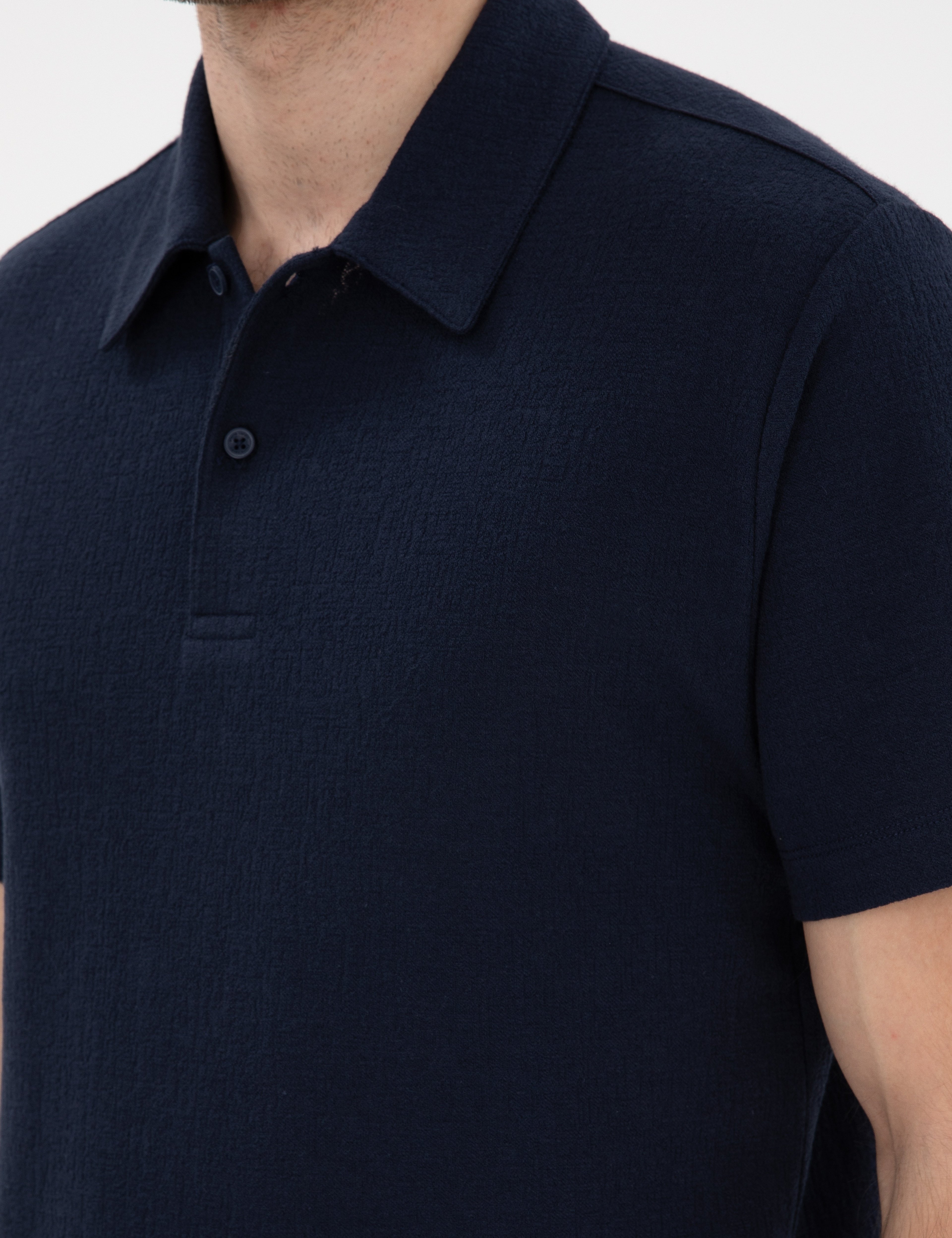 Lacivert Slim Fit Polo Yaka Tişört - Image 7