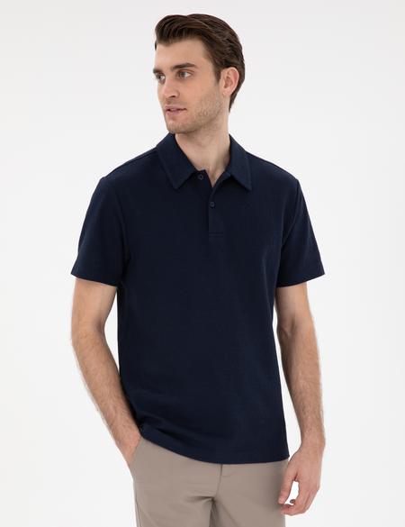 Lacivert Slim Fit Polo Yaka Tişört - 50307581008