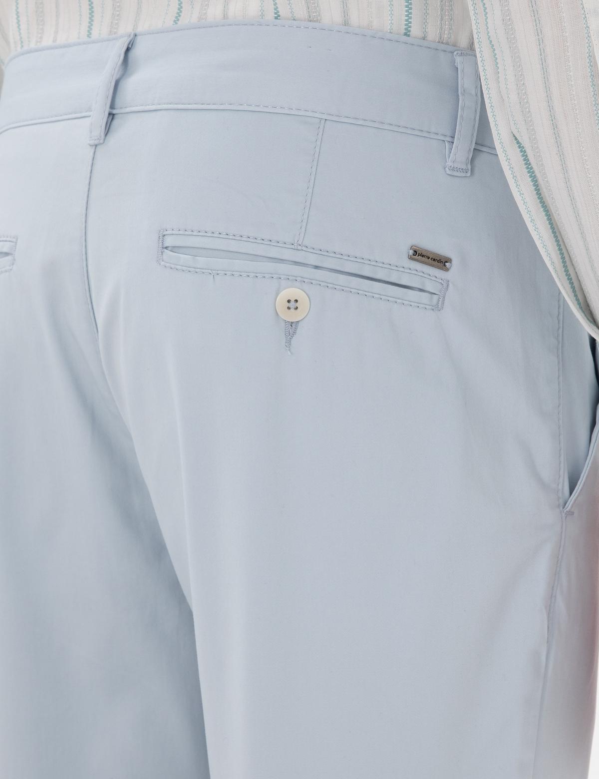 Açık Mavi Slim Fit Yazlık Kanvas Pantolon - 50305450197