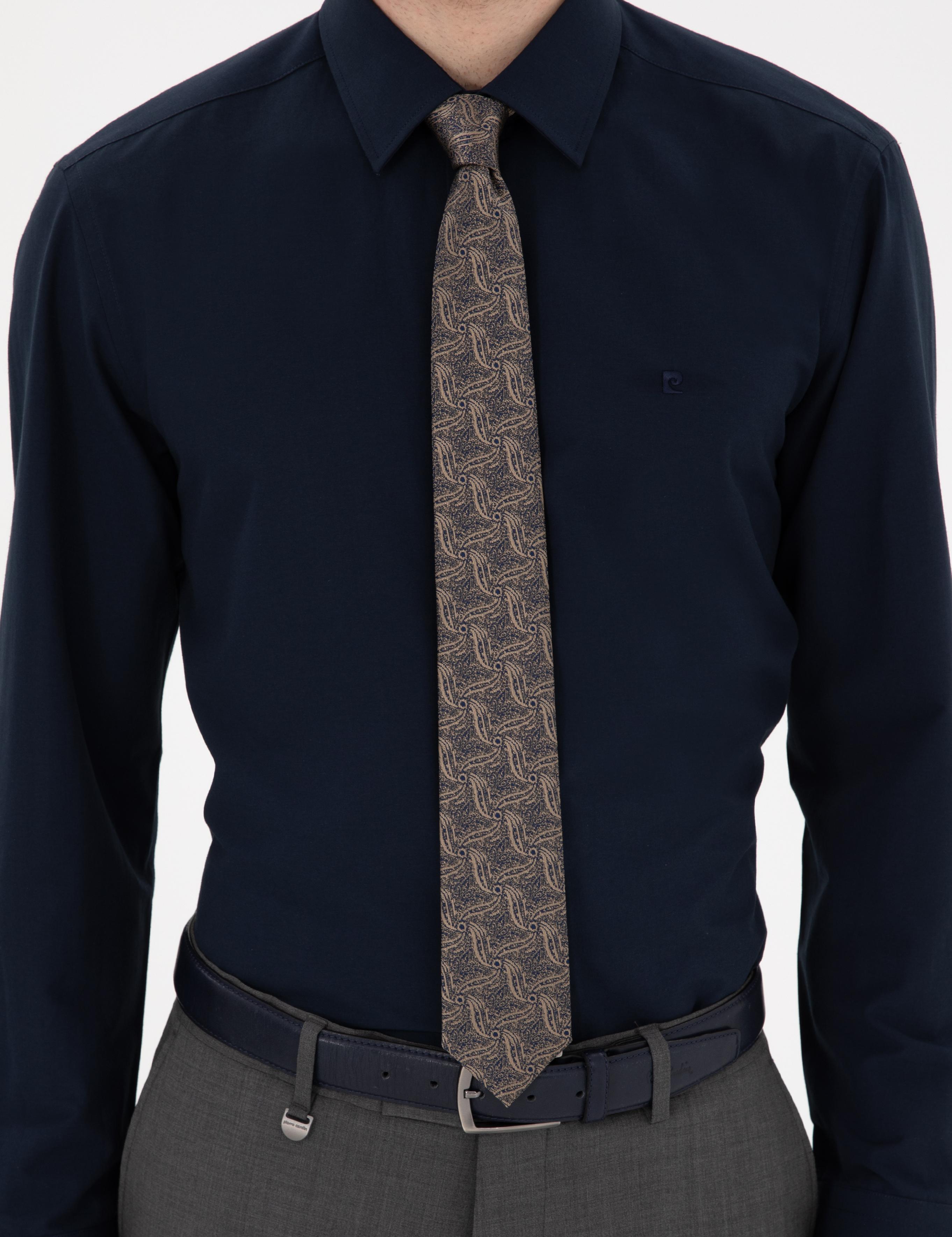 Lacivert Regular Fit Uzun Kollu Basic Gömlek