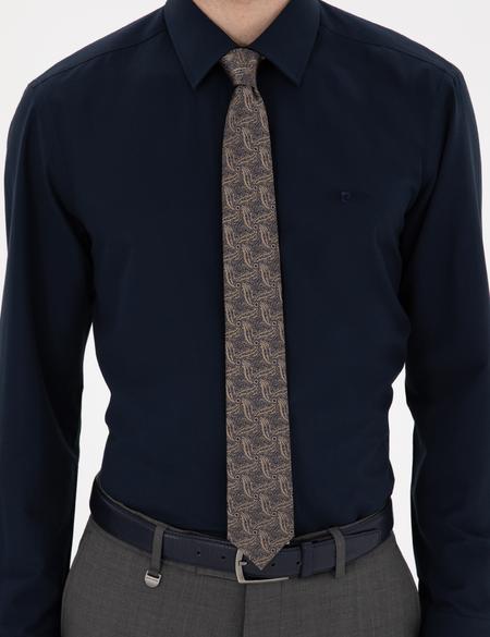 Lacivert Regular Fit Uzun Kollu Basic Gömlek - 50307198007