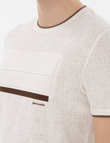 Ekru Slim Fit Tişört