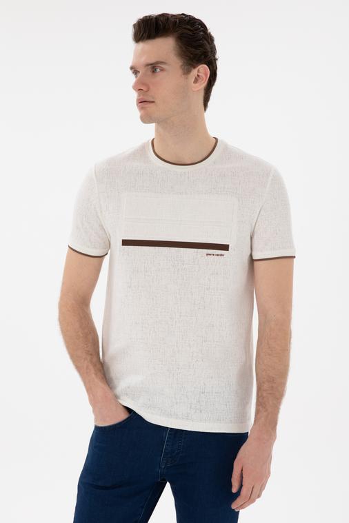 Ekru Slim Fit Tişört