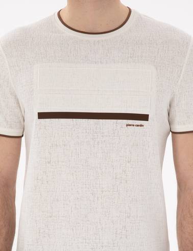 Ekru Slim Fit Tişört