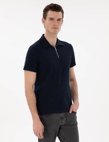 Lacivert Slim Fit Tişört