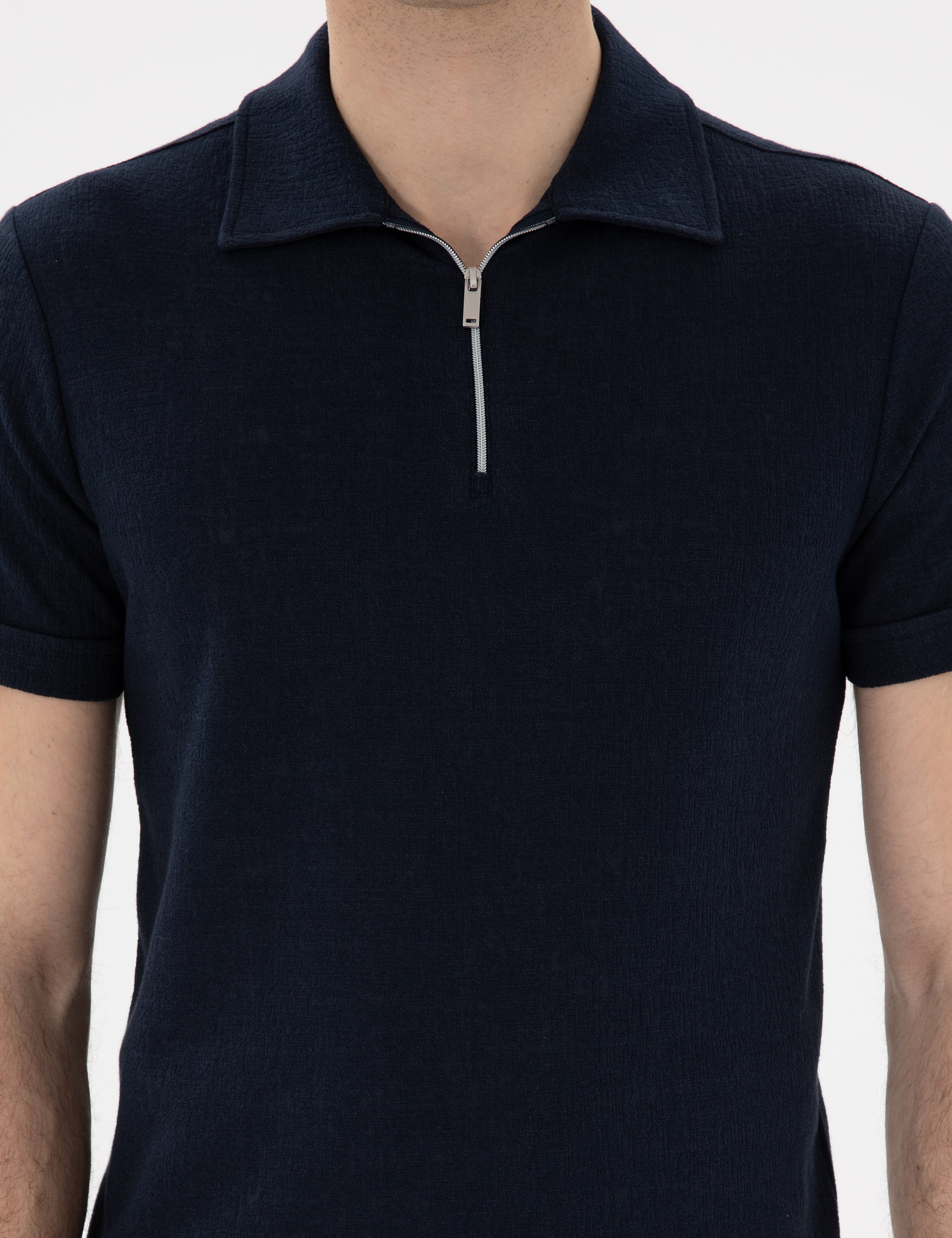 Lacivert Slim Fit Tişört