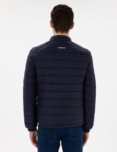 Lacivert Cropped Slim Mont